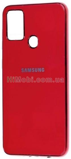Накладка Matte Logo Samsung M21/ M30S червоний