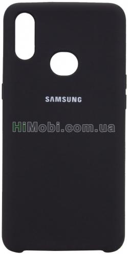 Накладка Silicone Cover EF Samsung A10S чорна