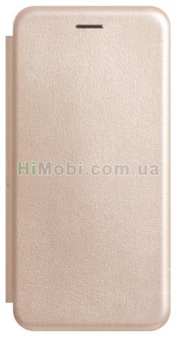 Чохол-книжка шкіра Samsung A20s (2019) / A207F рожеве золото