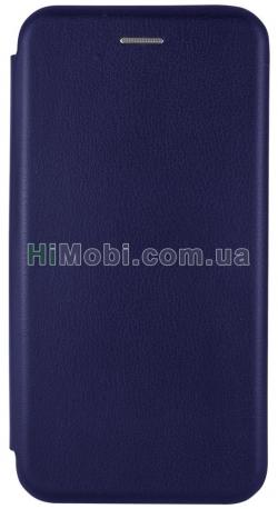 Чохол-книжка шкіра Samsung A01 / M01 темно-синій