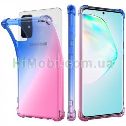 Накладка Silicone Color Shockproof Samsung A20s (2019) рожева