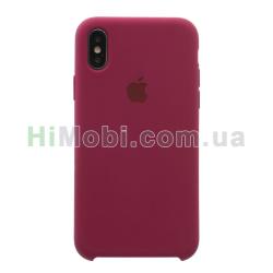 Накладка Silicone Case iPhone X / Xs виноградна (43)