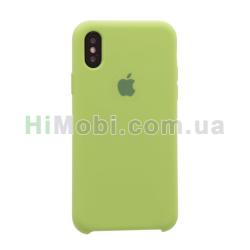 Накладка Silicone Case iPhone Xs Max м'ятна (1)