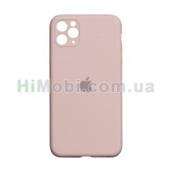 Накладка Silicone Case Full iPhone 11 Pro Max рожево-персикова (19)