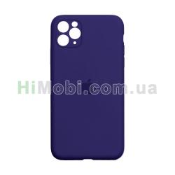 Накладка Silicone Case Full iPhone 11 Pro Max пурпурна (34)