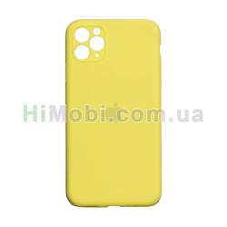 Накладка Silicone Case Full iPhone 11 Pro Max яскраво-жовта (50)