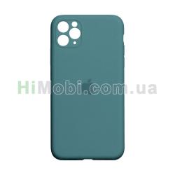 Накладка Silicone Case Full iPhone 11 Pro Max морський-зелений (55)