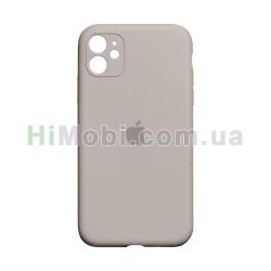 Накладка Silicone Case Full iPhone 11 кам'яна (10)
