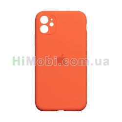Накладка Silicone Case Full iPhone 11 абрикосова (2)