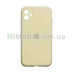 Накладка Silicone Case Full iPhone 11 * ніжно-жовта (51)