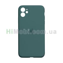 Накладка Silicone Case Full iPhone 11 морський-зелений (55)