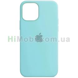 Накладка TOP Silicone Case Full iPhone 12/ 12 Pro Sea blue