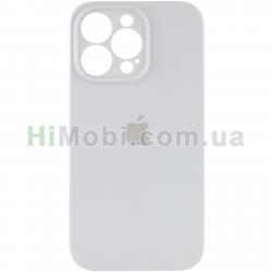 Накладка Silicone Case Full iPhone 14 Pro Square (09) White