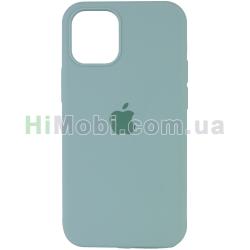 Накладка Silicone Case Full iPhone 12/ 12 Pro (17) Turquoise