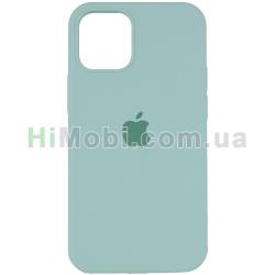 Накладка Silicone Case Full iPhone 14 Plus (21) Sea blue