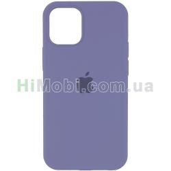 Накладка Silicone Case Full iPhone 12 Pro Max (28) Lavender gray