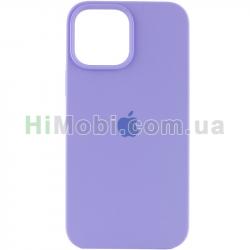 Накладка Silicone Case Full iPhone 15 Pro Max (39) Elegant purple