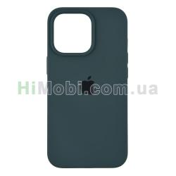 Накладка Silicone Case Full iPhone 12/ 12 Pro (62) Granny grey
