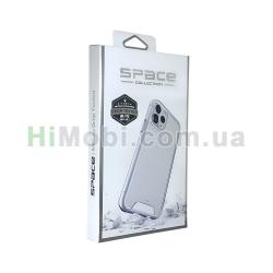 Накладка Silicone Space iPhone 13 Pro прозорий