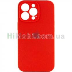 Накладка Silicone Case Full iPhone 14 Pro Square (14) Red
