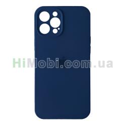 Накладка Silicone Case Full iPhone 13 Pro Max Square (36) Blue cobalt