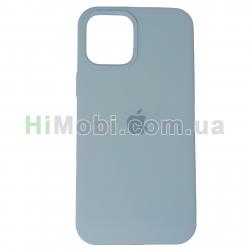 Накладка Silicone Case Full iPhone 12 Pro Max (58) Sky blue