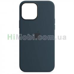 Накладка Silicone Case Full iPhone 14 Plus (08) Dark blue