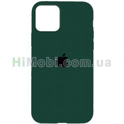 Накладка Silicone Case Full iPhone 15 (54-1) Dark green