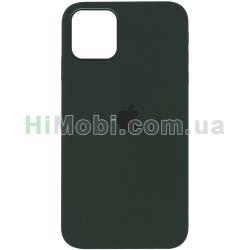Накладка Silicone Case Full iPhone 12/ 12 Pro (70) Dark forest