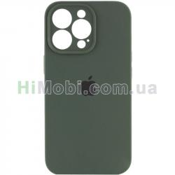 Накладка Silicone Case Full Square iPhone 11 Pro (54) Atrovirens