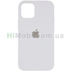 Накладка Silicone Case Full iPhone 15 Pro Max (09) White