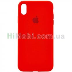 Накладка Silicone Case Full iPhone XR (14) Red