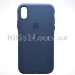 Накладка Silicone Case Full iPhone XR (20) Navy blue