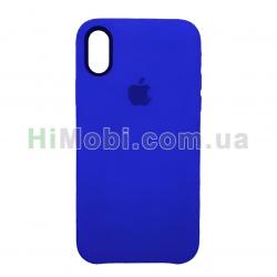 Накладка Silicone Case Full iPhone XR (44) Shiny blue