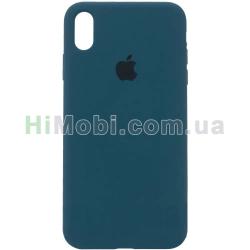 Накладка Silicone Case Full iPhone XR (46) Cosmos blue