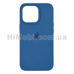 Накладка Silicone Case Full iPhone 13 Pro (57) Denim blue