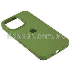 Накладка Silicone Case Full iPhone 13 Pro (61) Avocado green