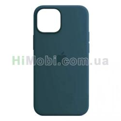 Накладка Silicone Case Full iPhone 14 (08) Dark blue