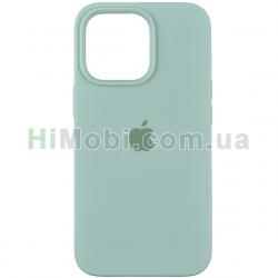 Накладка Silicone Case Full iPhone 14 (17) Turquoise