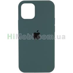 Накладка Silicone Case Full iPhone 13 Pro Max (55) Pine green