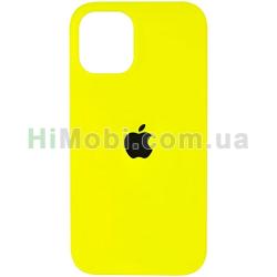 Накладка Silicone Case Full iPhone 13 Pro Max (69) Fluorescent yellow