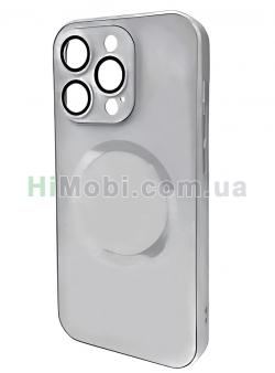 Накладка AG-ACRYLICS Magsafe iPhone 15 Pro Max Silver Grey Titanium