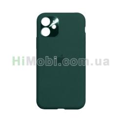 Накладка Silicone Camframe Full iPhone 11 темно-зелена (54)