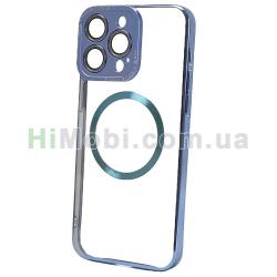 Накладка Krystal Clear MagSafe iPhone 15 Pro Blue