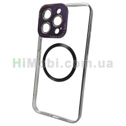 Накладка Krystal Clear MagSafe iPhone 14 Pro Max Purple