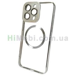 Накладка Krystal Clear MagSafe iPhone 15 Pro Silver