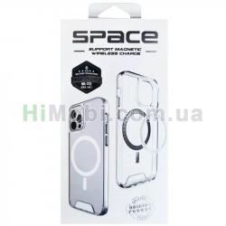 Накладка Space MagSafe HQ iPhone 12/ 12 Pro Transparent