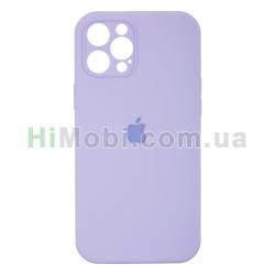 Накладка Silicone Case Full iPhone 12 Pro Max лавандова (39)