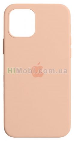 Накладка Silicone Case Full iPhone 12/ 12 Pro (12) Pink