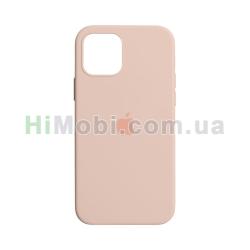 Накладка Silicone Case Full iPhone 12 Pro Max рожева (12)